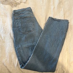 A&F 90s slim straight ultra high rise 32 long curve love